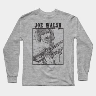 Joe walsh // Black Retro Long Sleeve T-Shirt